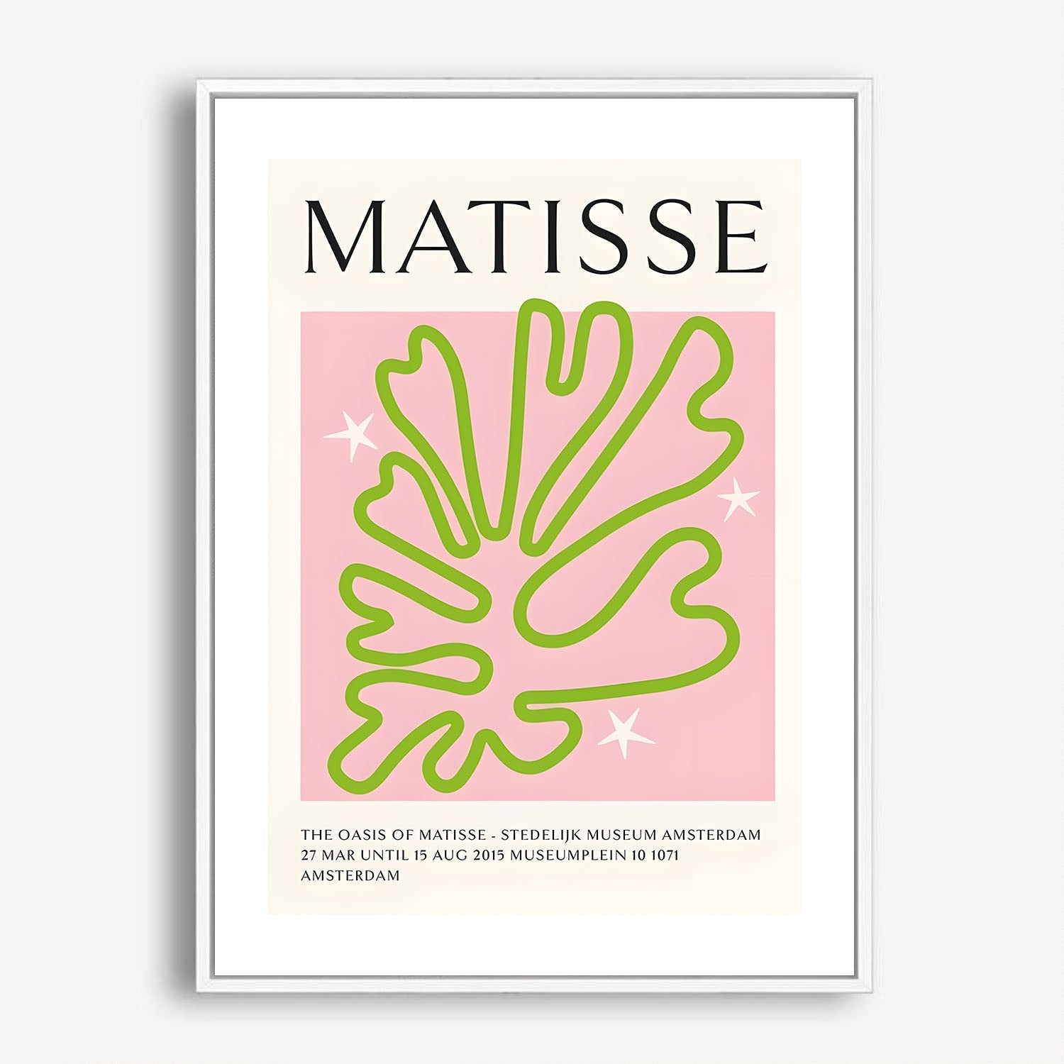 Wes Co Gallery Poster Matisse Oasis Botanical 5 x 7" Home Goods - Preppy Border or edge to edge Art Print