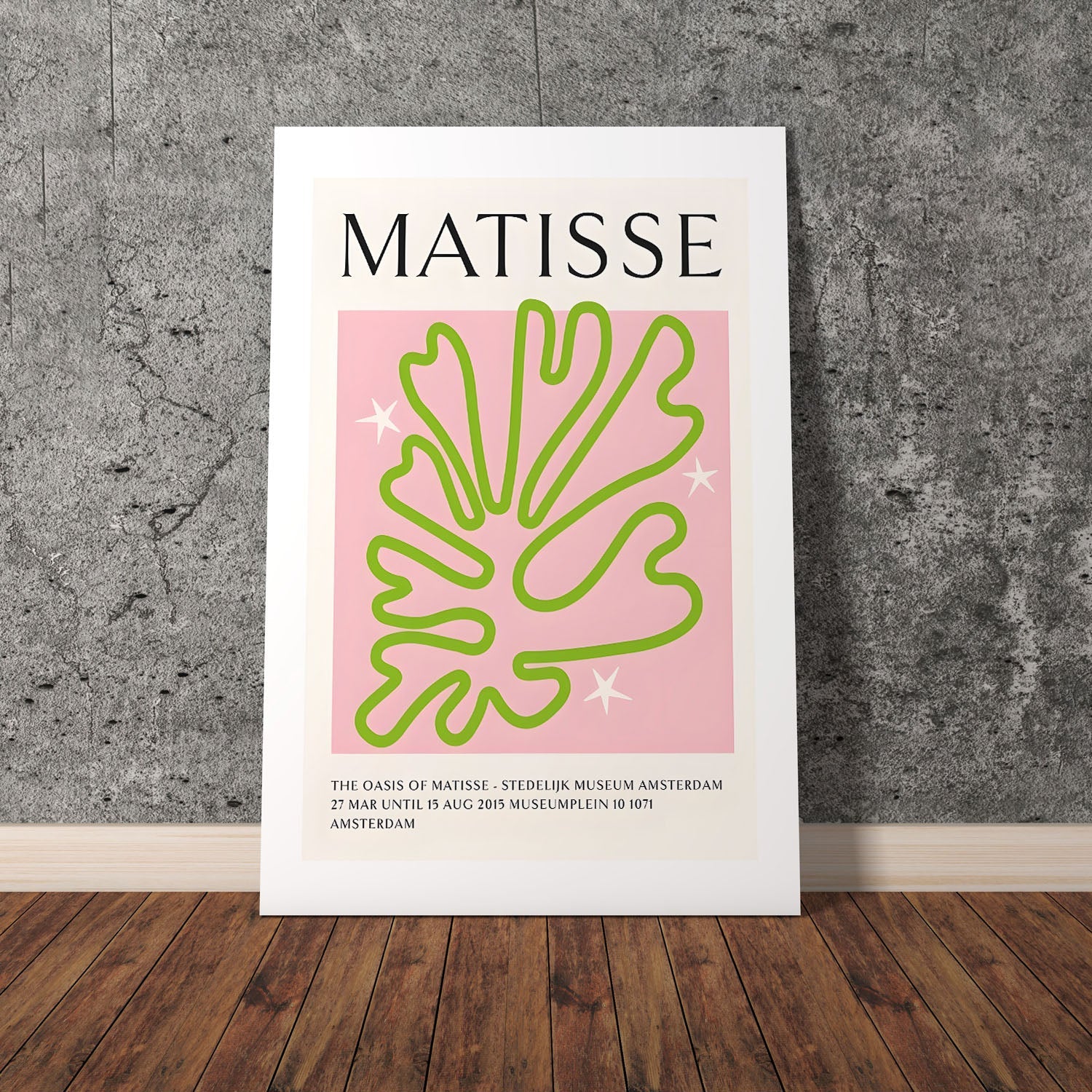 Wes Co Gallery Poster Matisse Oasis Botanical 8 x 10" Home Goods - Preppy Border or edge to edge Art Print