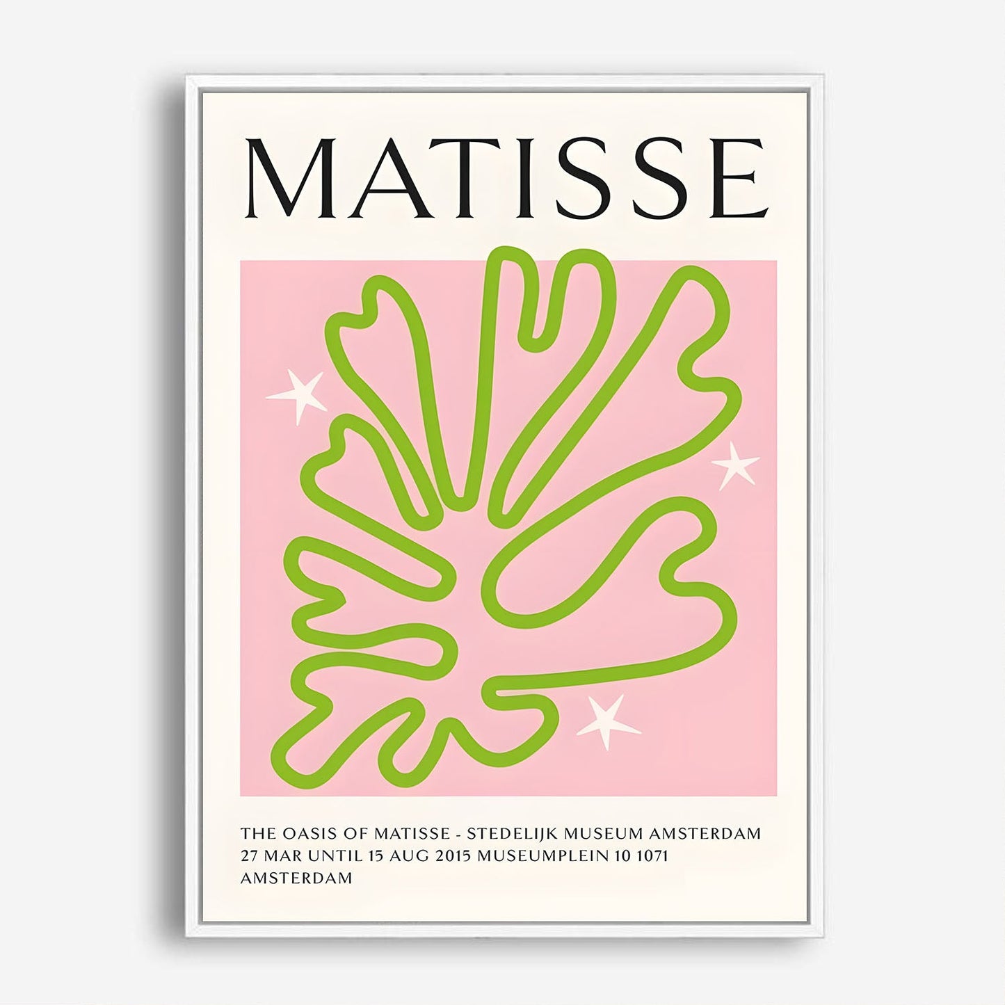 Wes Co Gallery Poster Matisse Oasis Botanical 8 x 10" Home Goods - Preppy Border or edge to edge Art Print