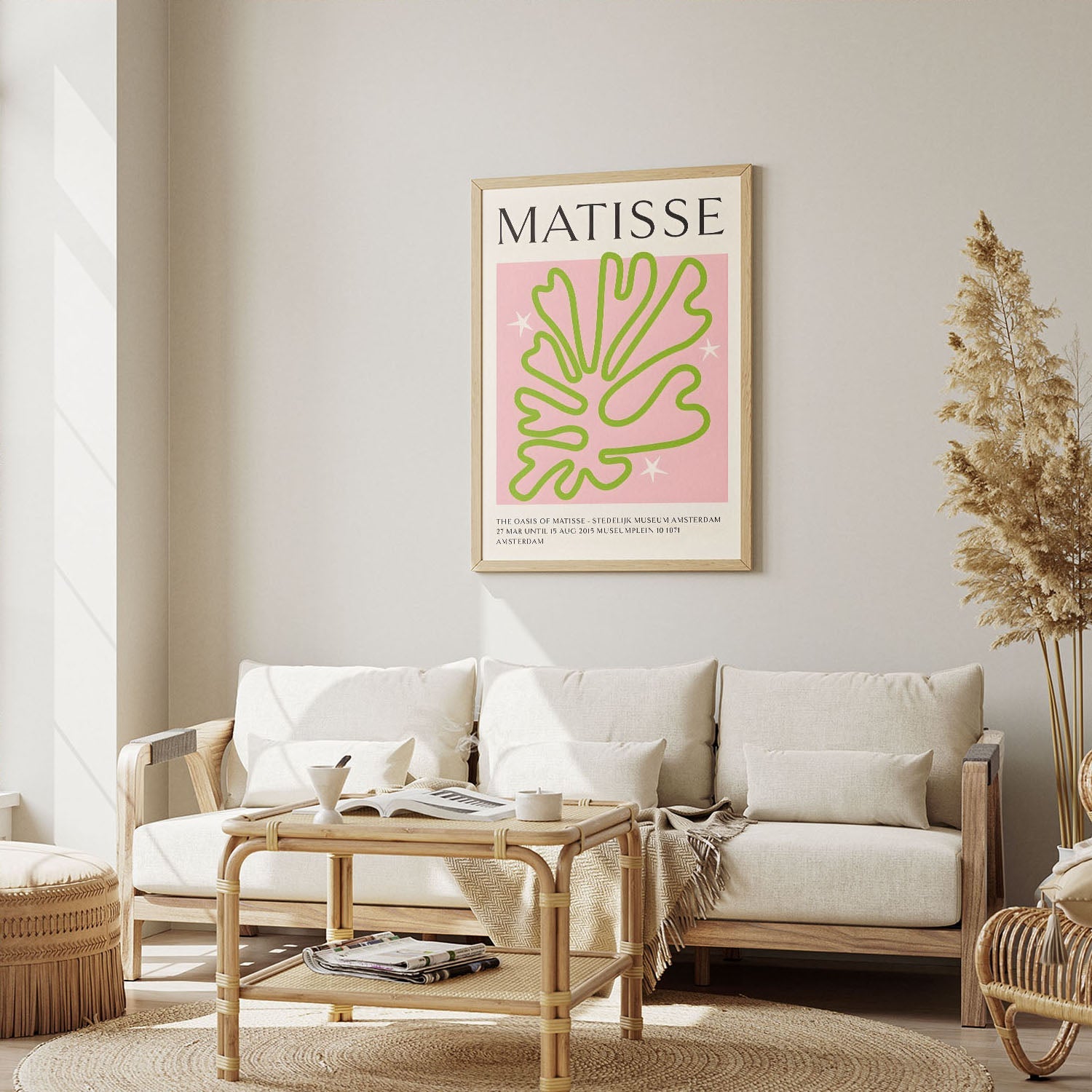 Wes Co Gallery Poster Matisse Oasis Botanical 8 x 10" Home Goods - Preppy Border or edge to edge Art Print