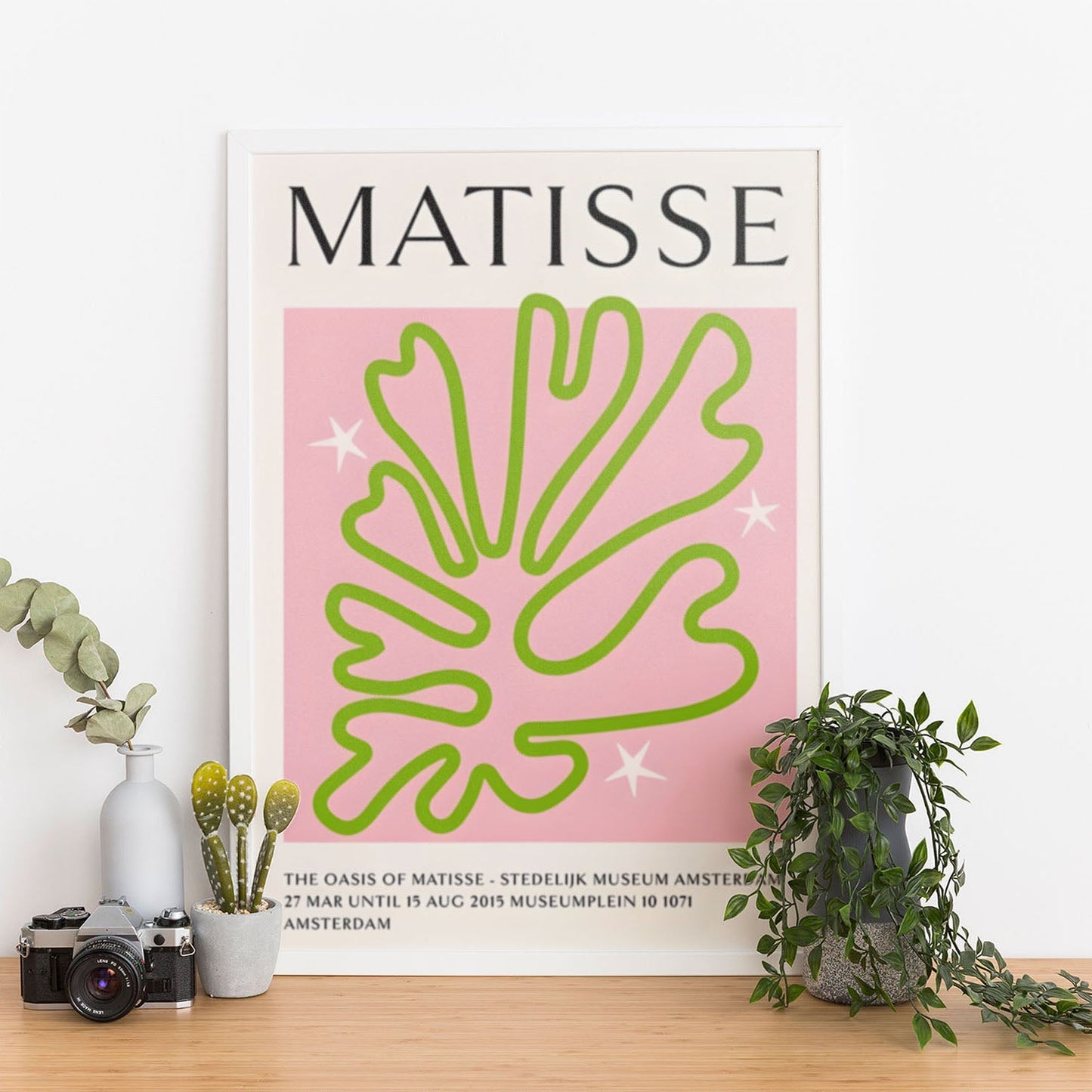 Wes Co Gallery Poster Matisse Oasis Botanical 11 x 17" Home Goods - Preppy Border or edge to edge Art Print