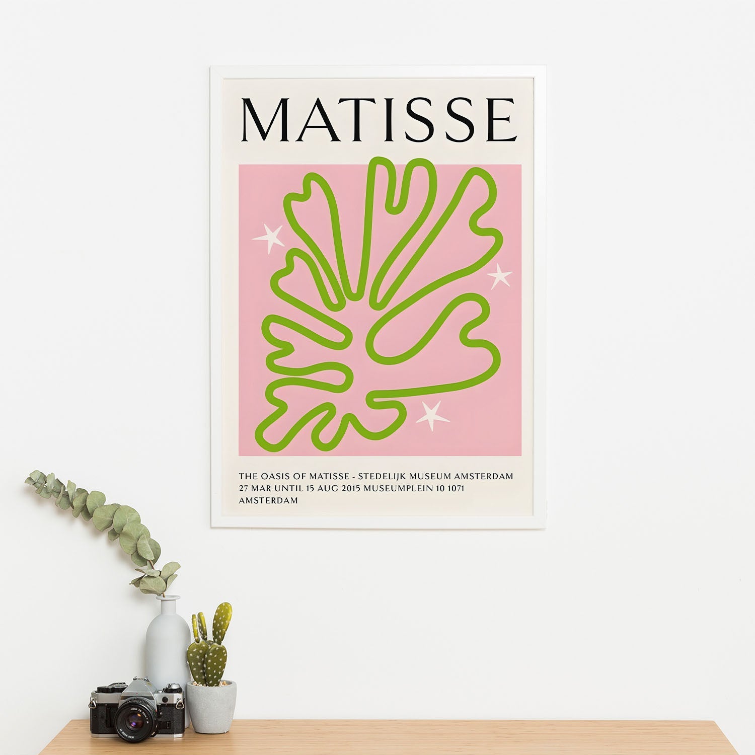 Wes Co Gallery Poster Matisse Oasis Botanical 11 x 17" Home Goods - Preppy Border or edge to edge Art Print