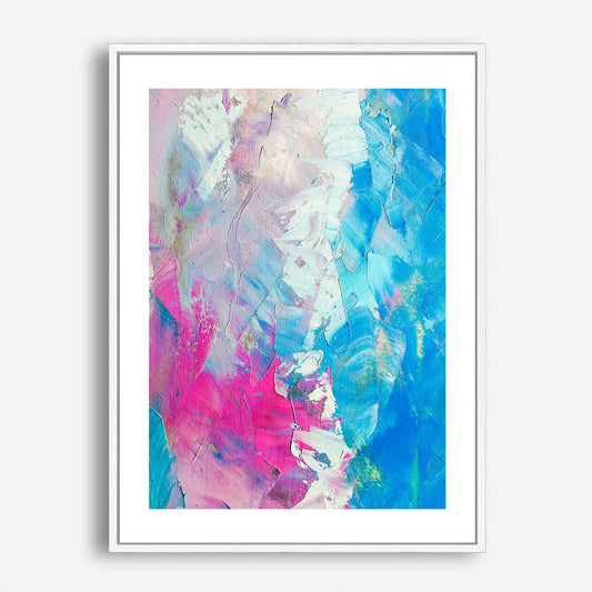 Wes Co Gallery Poster Abstract Brushstroke Pastel 5 x 7" Home Goods - Preppy Border or edge to edge Art Print