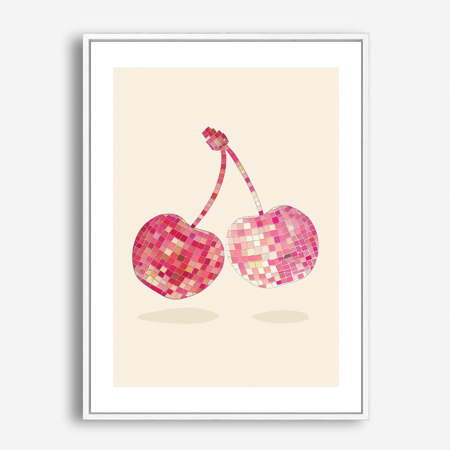 Wes Co Gallery Poster Disco Cherry 5 x 7" Home Goods - Preppy Border or edge to edge Art Print