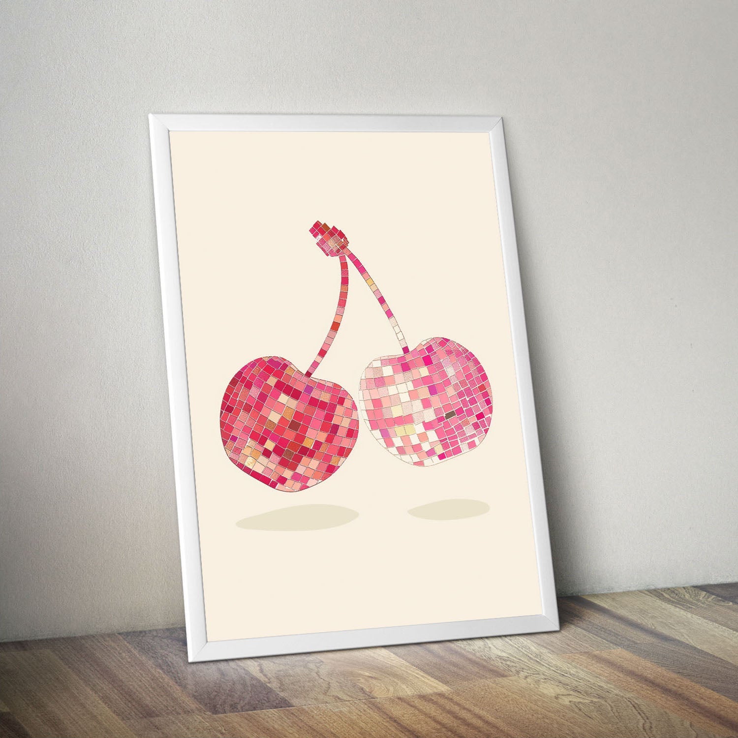 Wes Co Gallery Poster Disco Cherry 11 x 17" Home Goods - Preppy Border or edge to edge Art Print