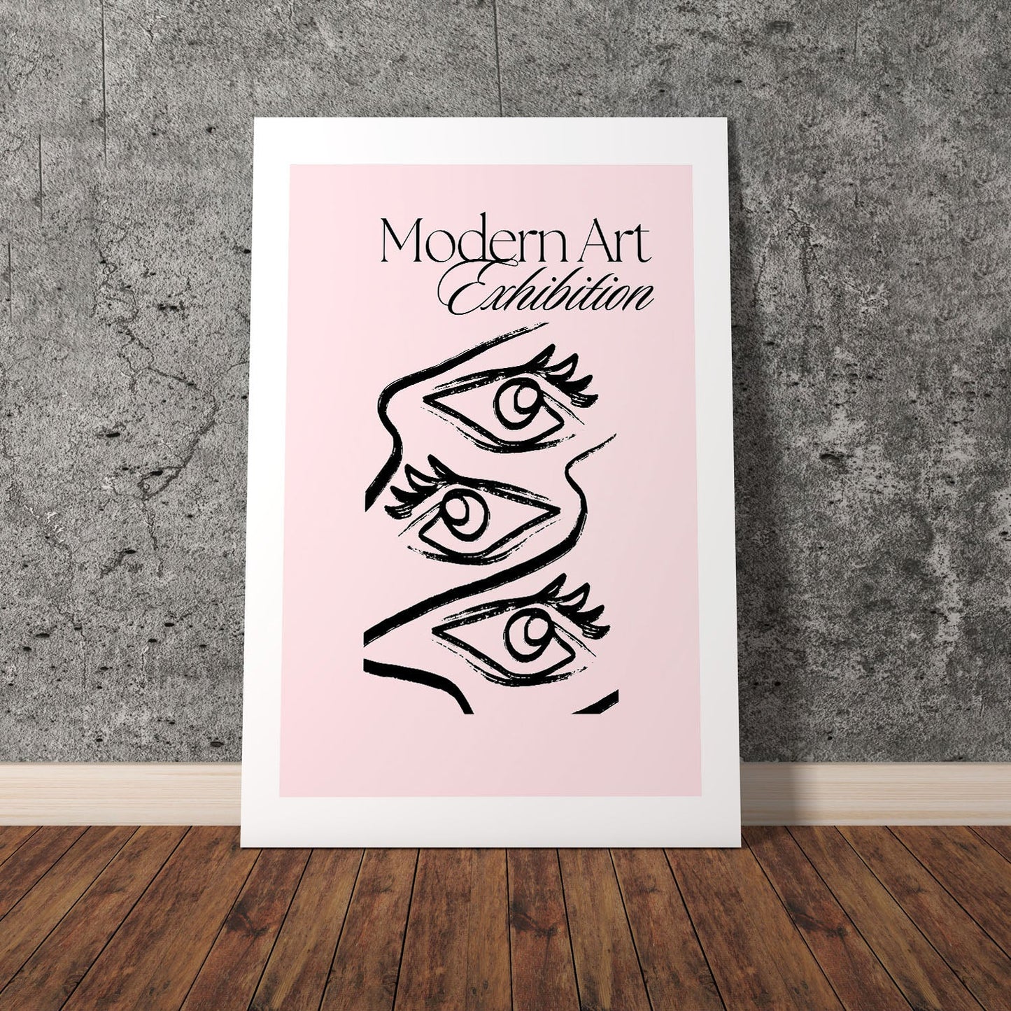 Wes Co Gallery Poster Modern Eyes Exhibition 8 x 10" Home Goods - Preppy Border or edge to edge Art Print