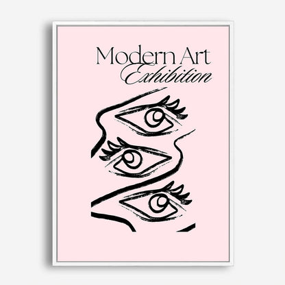 Wes Co Gallery Poster Modern Eyes Exhibition 8 x 10" Home Goods - Preppy Border or edge to edge Art Print