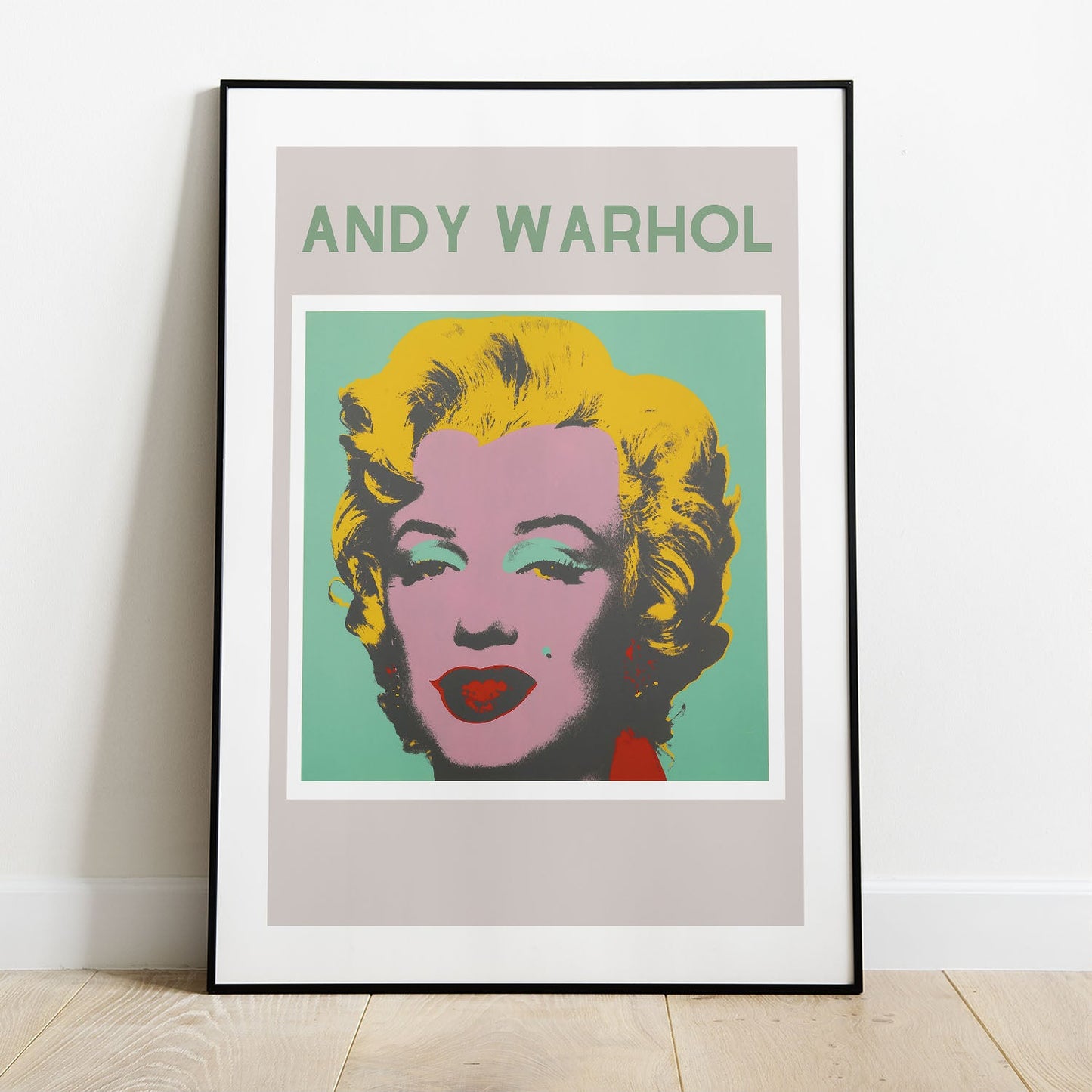 Wes Co Gallery Poster Andy Warhol Marilyn 5 x 7" Home Goods - Preppy Border or edge to edge Art Print