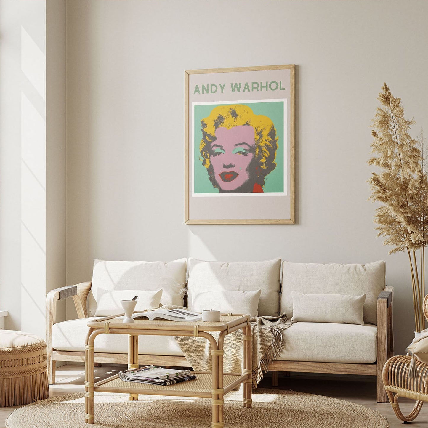 Wes Co Gallery Poster Andy Warhol Marilyn 8 x 10" Home Goods - Preppy Border or edge to edge Art Print