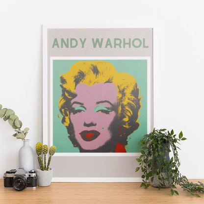 Wes Co Gallery Poster Andy Warhol Marilyn 11 x 17" Home Goods - Preppy Border or edge to edge Art Print