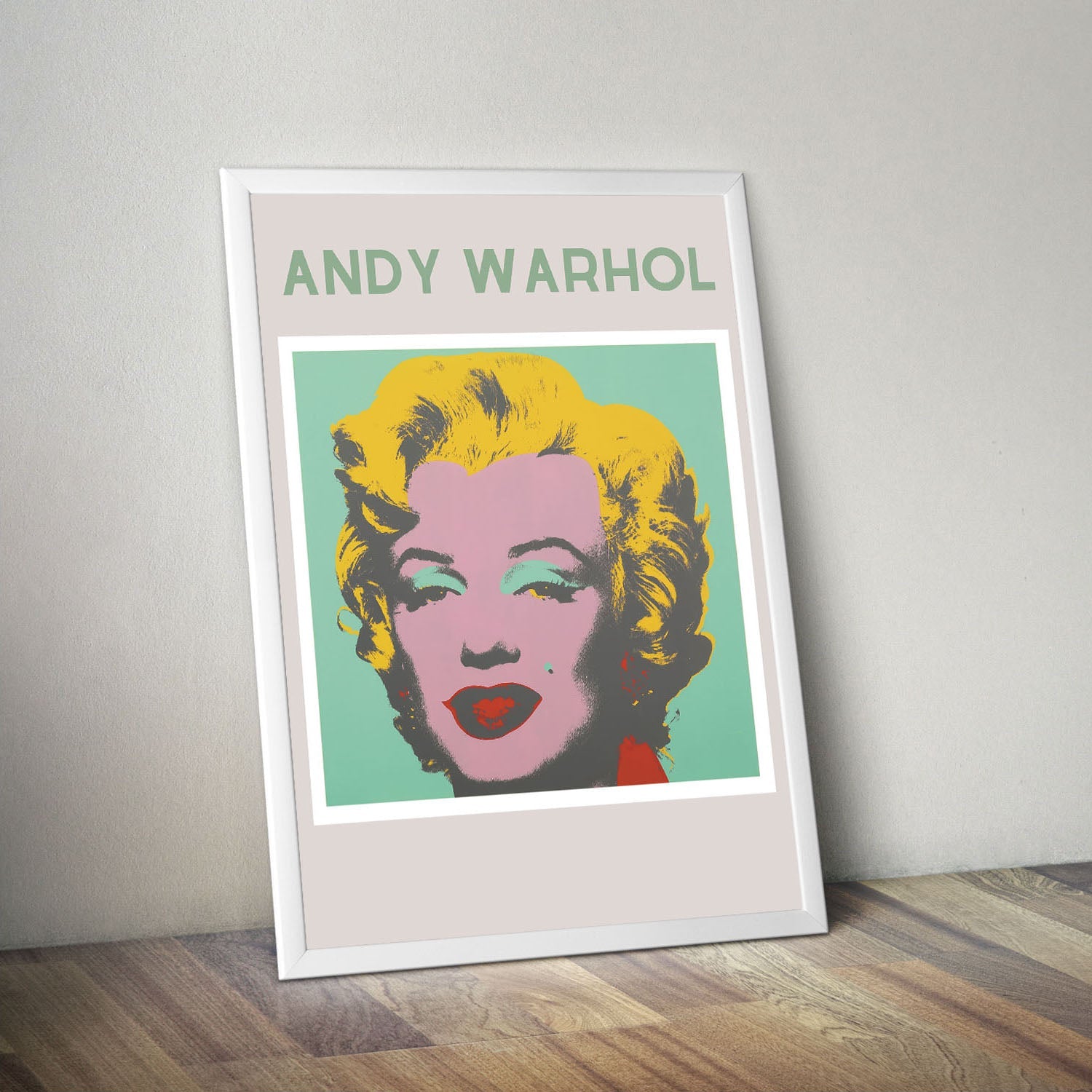 Wes Co Gallery Poster Andy Warhol Marilyn 11 x 17" Home Goods - Preppy Border or edge to edge Art Print