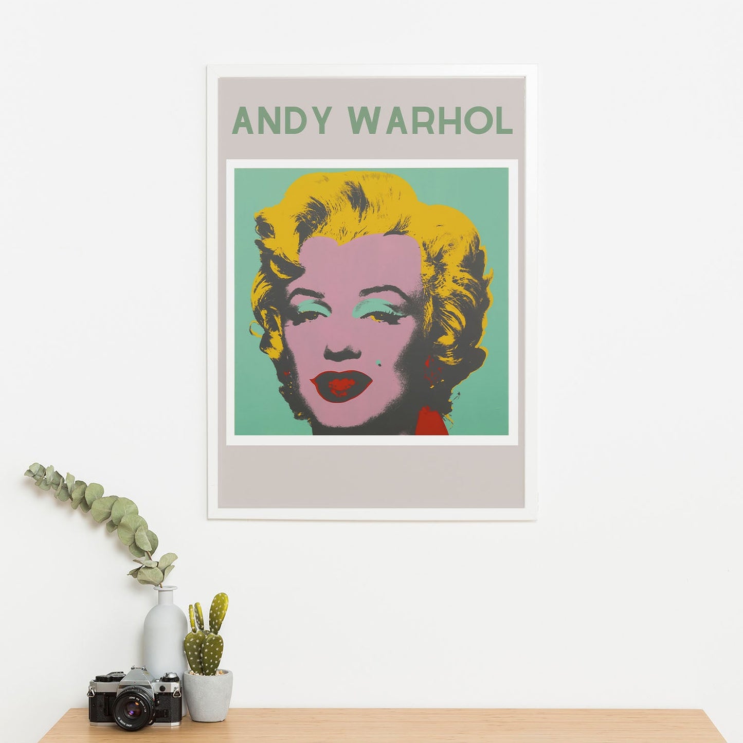 Wes Co Gallery Poster Andy Warhol Marilyn 11 x 17" Home Goods - Preppy Border or edge to edge Art Print