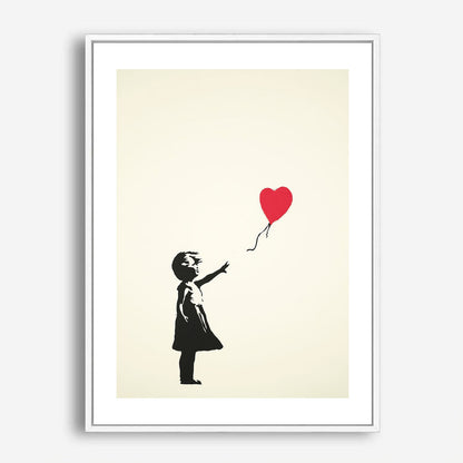 Wes Co Gallery Poster Heart Shaped Balloon 5 x 7" Home Goods - Preppy Border or edge to edge Art Print