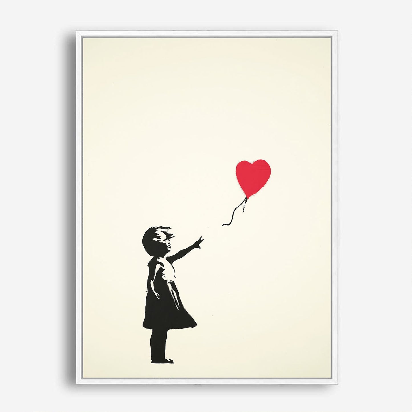 Wes Co Gallery Poster Heart Shaped Balloon 8 x 10" Home Goods - Preppy Border or edge to edge Art Print