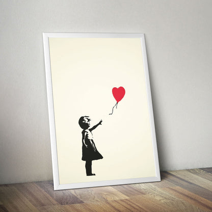 Wes Co Gallery Poster Heart Shaped Balloon 11 x 17" Home Goods - Preppy Border or edge to edge Art Print