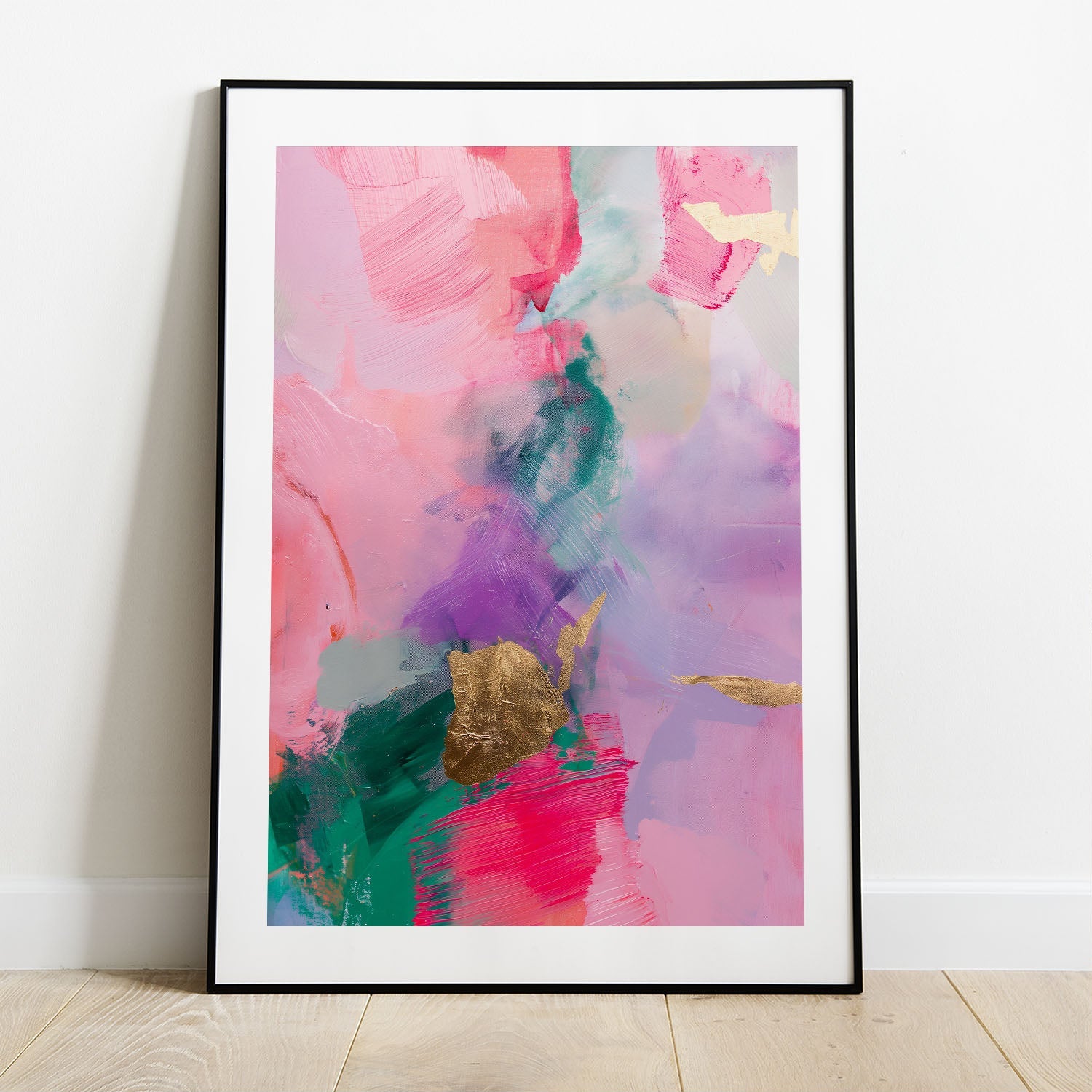 Wes Co Gallery Poster Vibrant Pastel Expressionism 5 x 7" Home Goods - Preppy Border or edge to edge Art Print