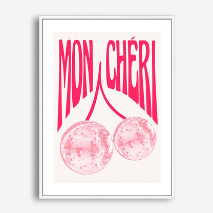 Wes Co Gallery Poster Pink Disco Mon Cheri 5 x 7" Home Goods - Preppy Border or edge to edge Art Print