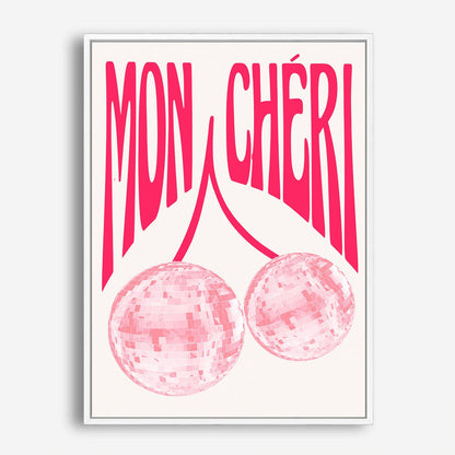 Wes Co Gallery Poster Pink Disco Mon Cheri 8 x 10" Home Goods - Preppy Border or edge to edge Art Print