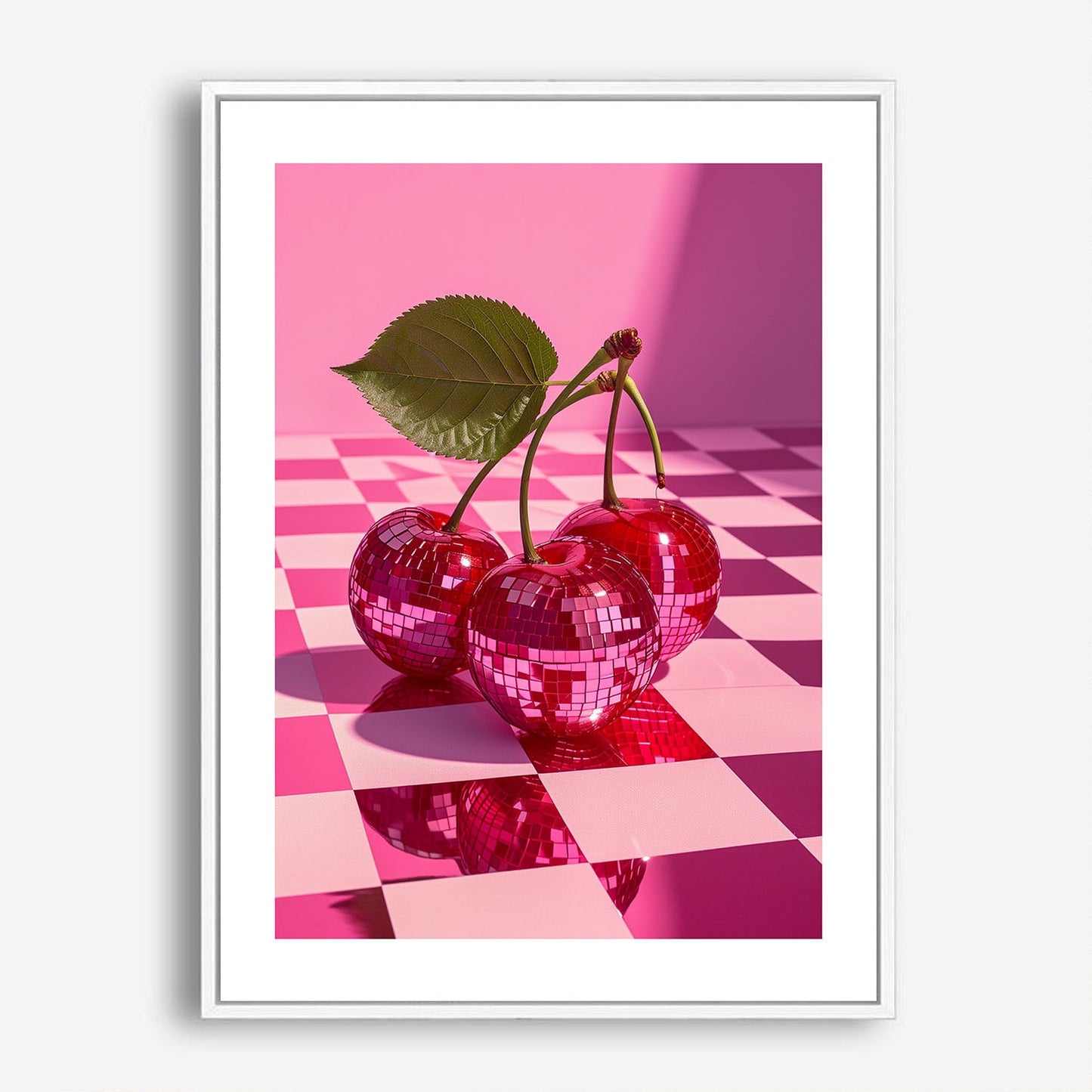 Wes Co Gallery Poster Disco Cherry Pop 5 x 7" Home Goods - Preppy Border or edge to edge Art Print