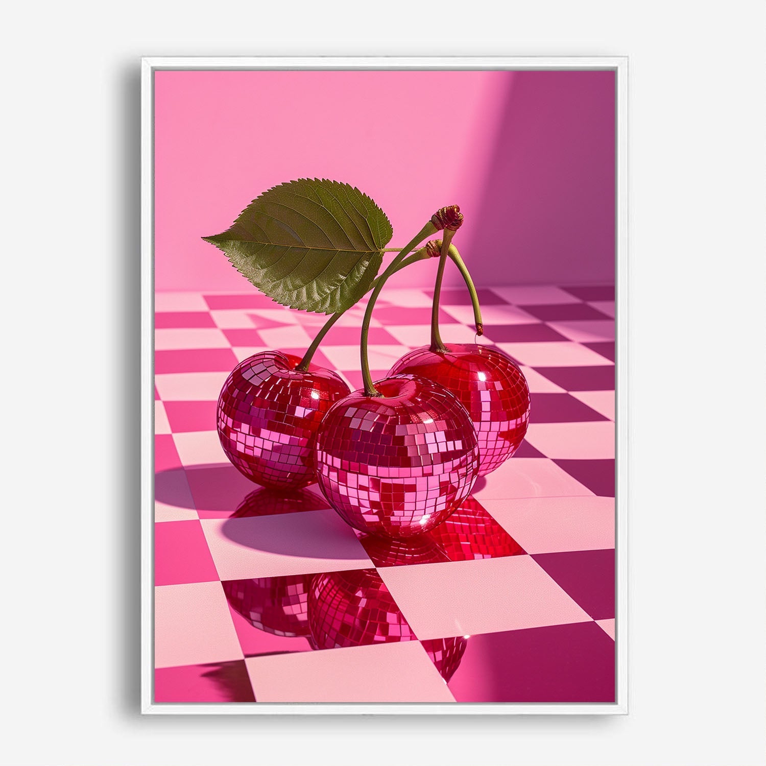 Wes Co Gallery Poster Disco Cherry Pop 8 x 10" Home Goods - Preppy Border or edge to edge Art Print