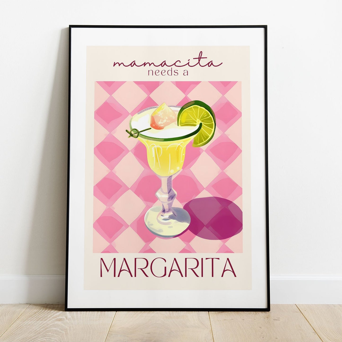 Wes Co Gallery Poster Margarita Moments 5 x 7" Home Goods - Summer Border or edge to edge Art Print