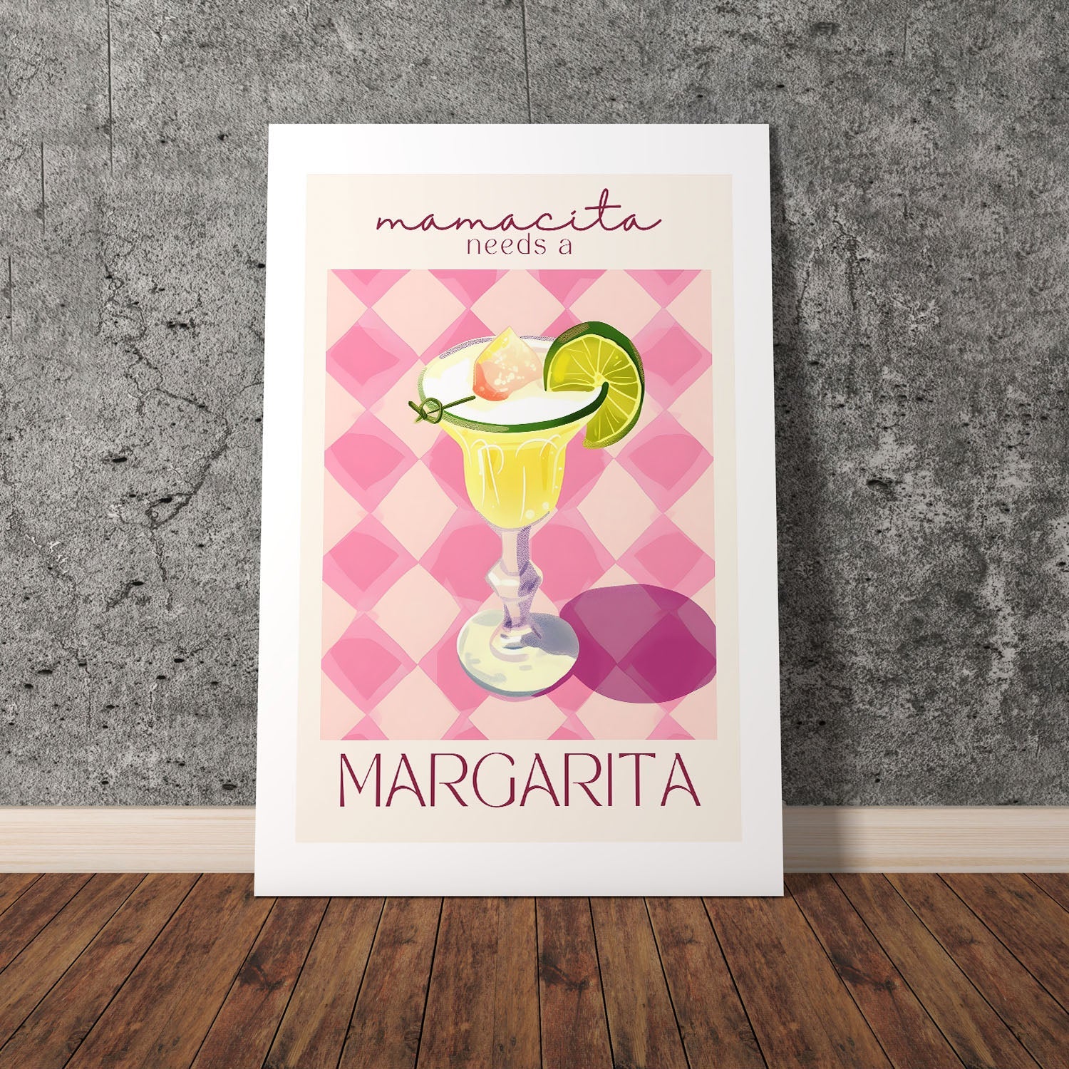 Wes Co Gallery Poster Margarita Moments 8 x 10" Home Goods - Summer Border or edge to edge Art Print