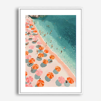 Wes Co Gallery Poster Boho Beach Day Vibes 5 x 7" Home Goods - Summer Border or edge to edge Art Print