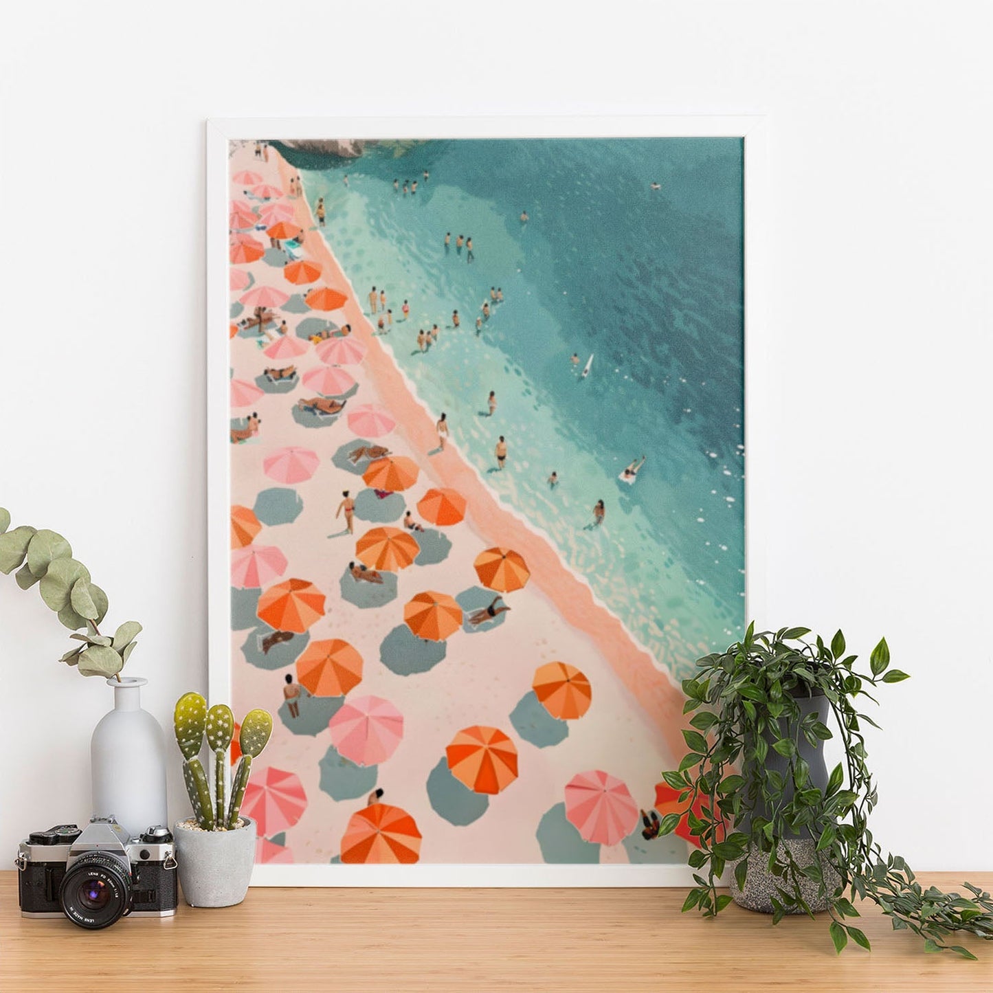 Wes Co Gallery Poster Boho Beach Day Vibes 11 x 17" Home Goods - Summer Border or edge to edge Art Print