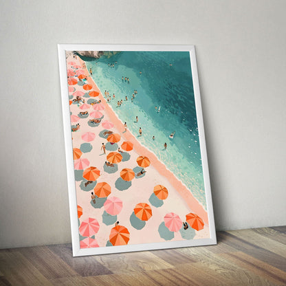 Wes Co Gallery Poster Boho Beach Day Vibes 11 x 17" Home Goods - Summer Border or edge to edge Art Print