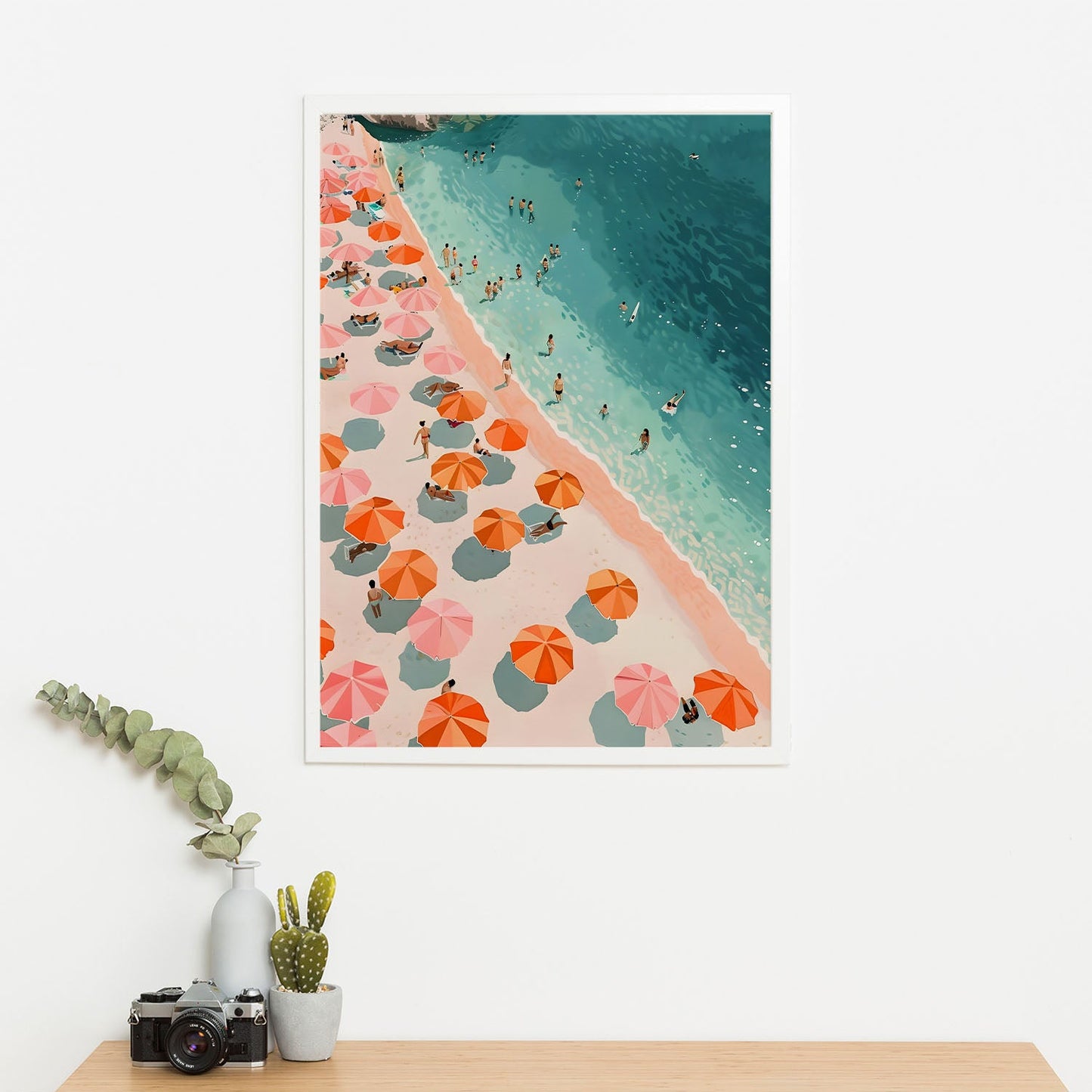 Wes Co Gallery Poster Boho Beach Day Vibes 11 x 17" Home Goods - Summer Border or edge to edge Art Print