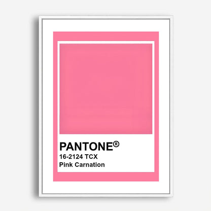 Wes Co Gallery Poster Pantone Pink Carnation 5 x 7" Home Goods - Summer Border or edge to edge Art Print