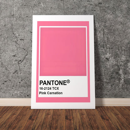 Wes Co Gallery Poster Pantone Pink Carnation 8 x 10" Home Goods - Summer Border or edge to edge Art Print