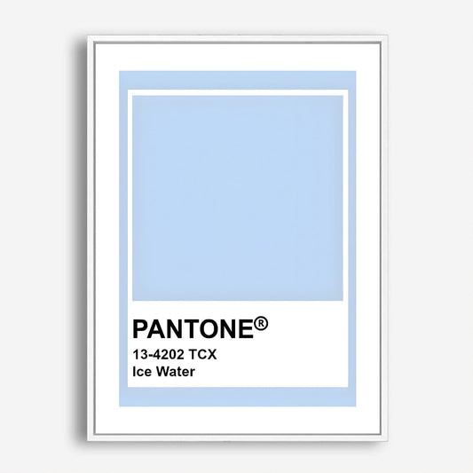 Wes Co Gallery Poster Pantone Ice Water 5 x 7" Home Goods - Summer Border or edge to edge Art Print