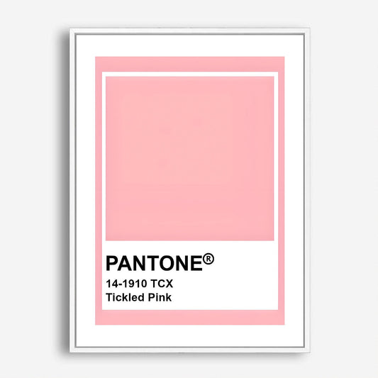 Wes Co Gallery Poster Pantone Tickled Pink 5 x 7" Home Goods - Summer Border or edge to edge Art Print