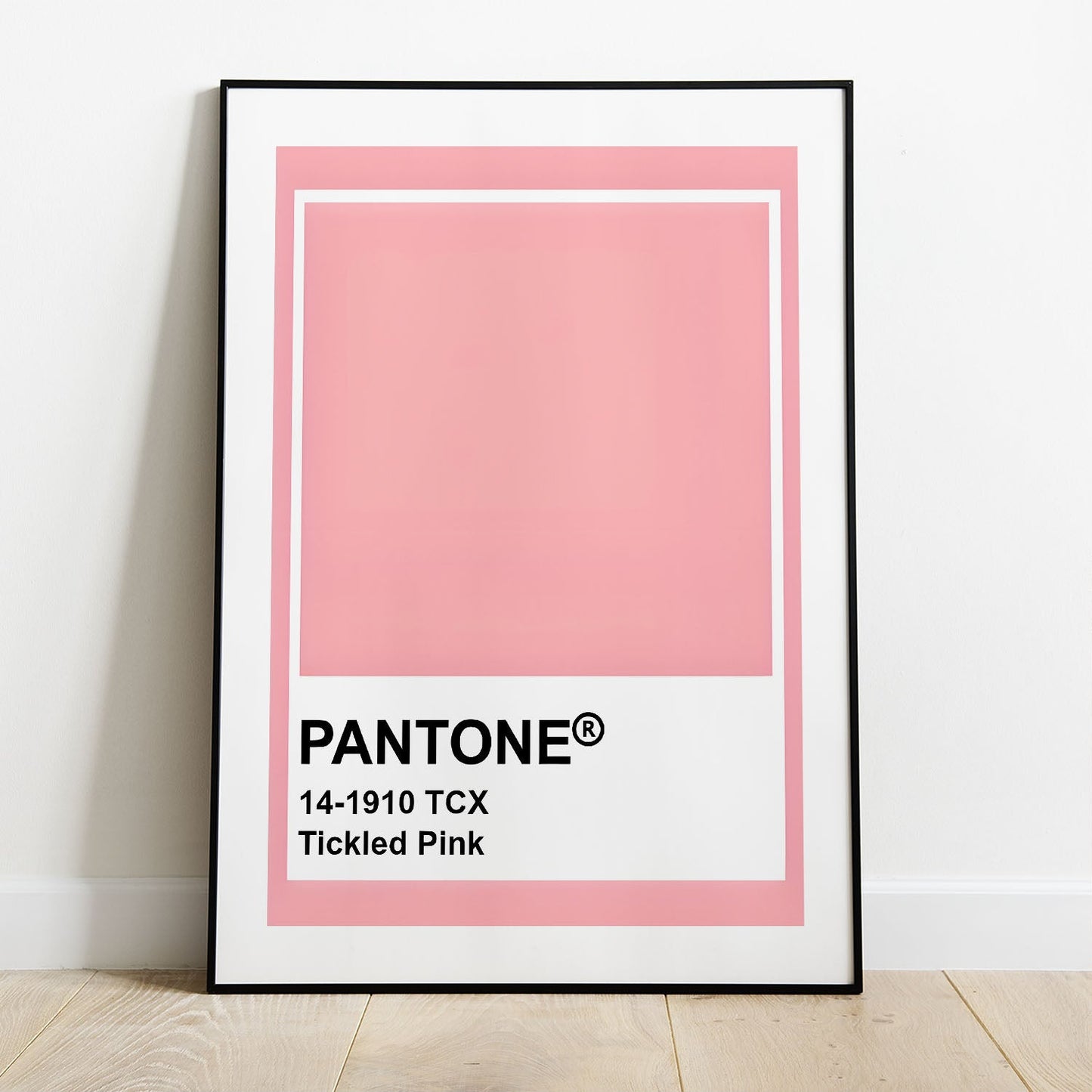 Wes Co Gallery Poster Pantone Tickled Pink 5 x 7" Home Goods - Summer Border or edge to edge Art Print