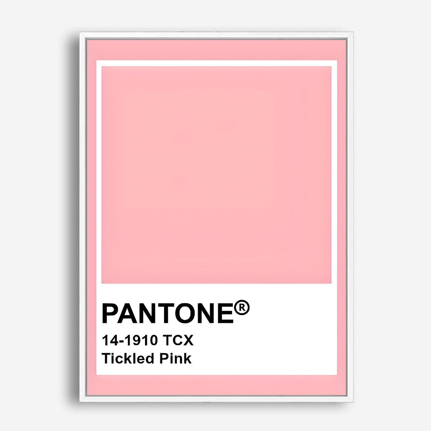 Wes Co Gallery Poster Pantone Tickled Pink 8 x 10" Home Goods - Summer Border or edge to edge Art Print