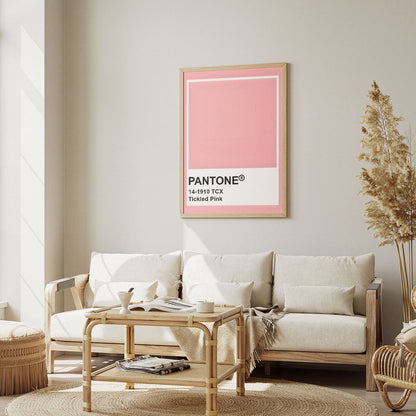 Wes Co Gallery Poster Pantone Tickled Pink 8 x 10" Home Goods - Summer Border or edge to edge Art Print