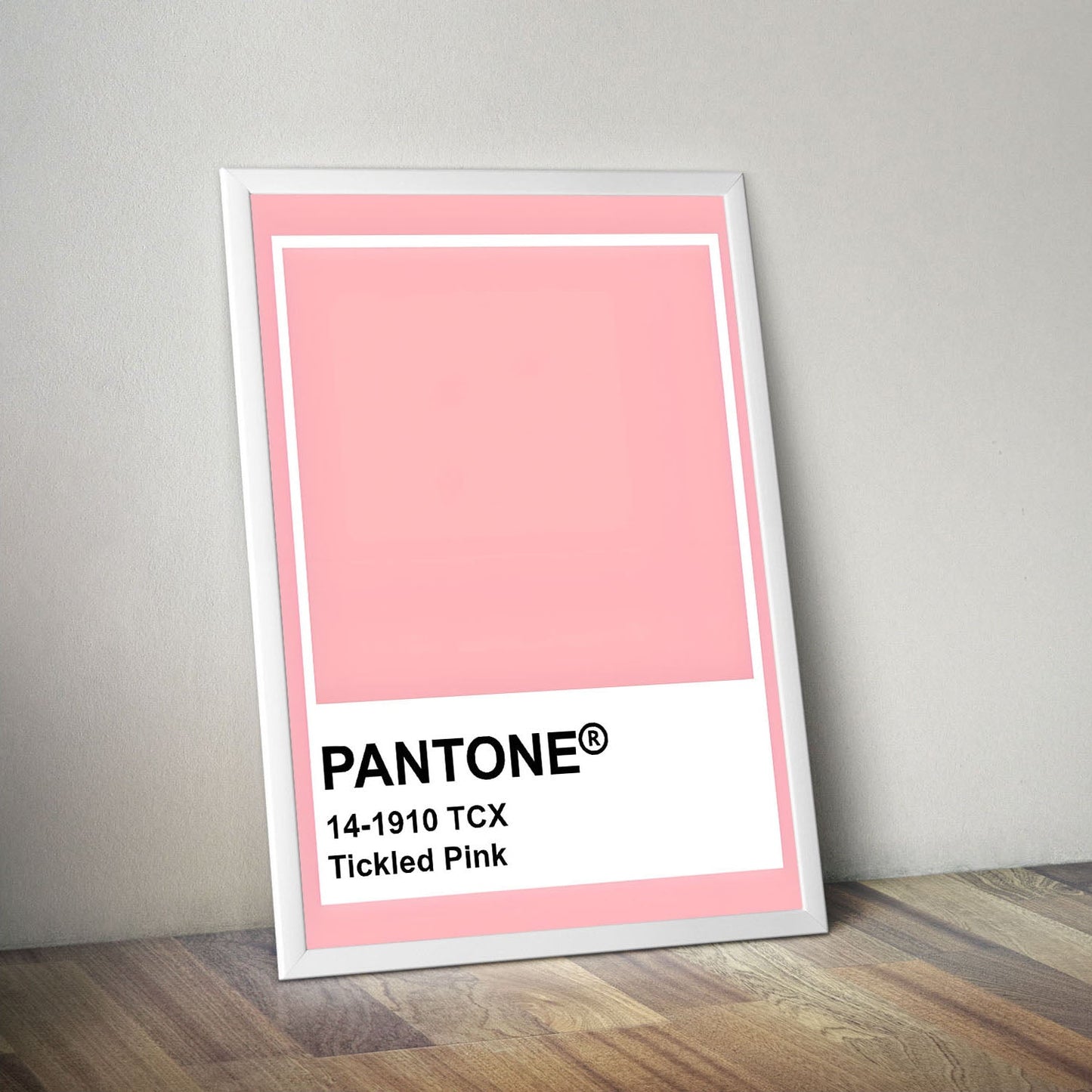 Wes Co Gallery Poster Pantone Tickled Pink 11 x 17" Home Goods - Summer Border or edge to edge Art Print