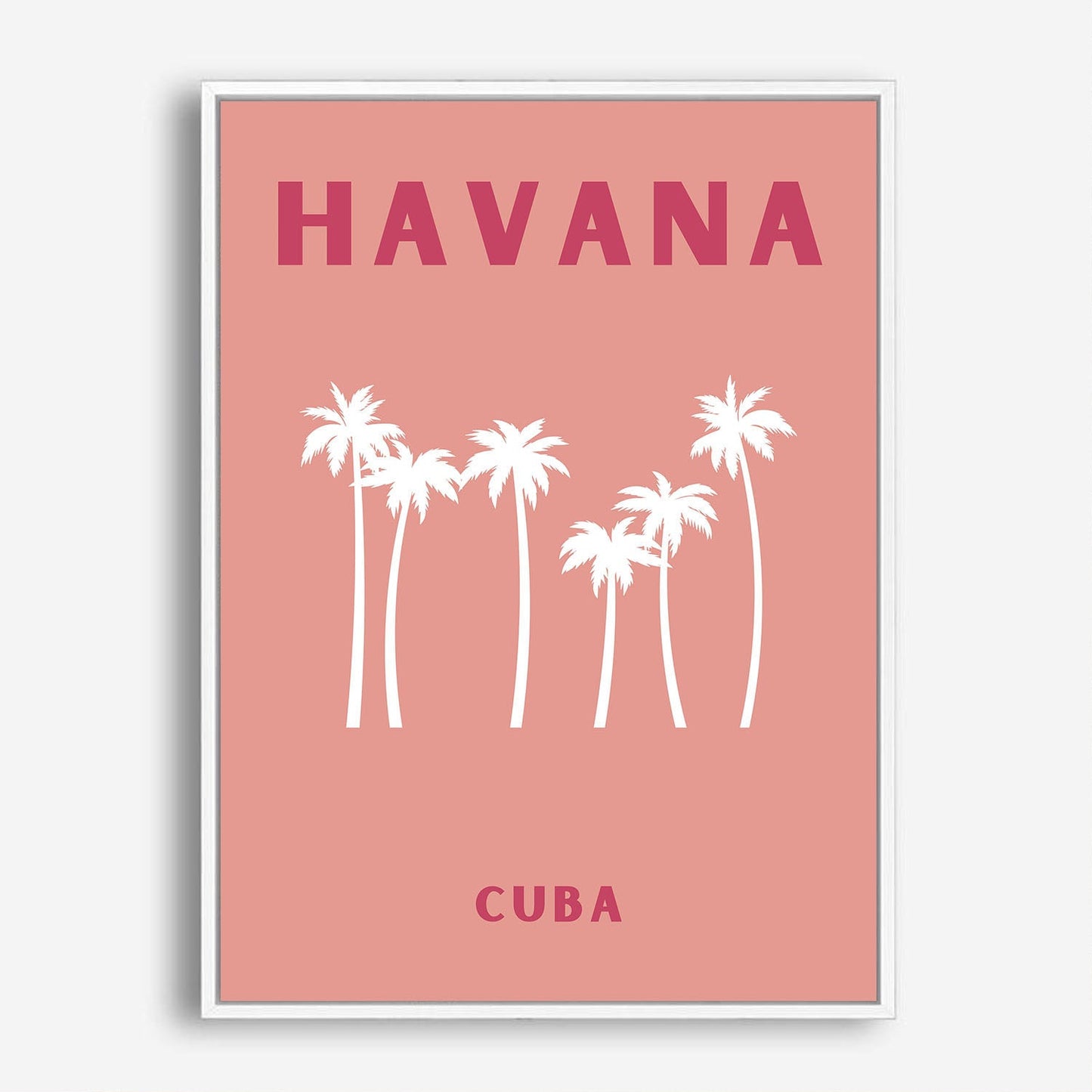 Wes Co Gallery Poster Havana Cuba Colorful Travel 5 x 7" Home Goods - Travel Illustrations Edge to edge Art Print