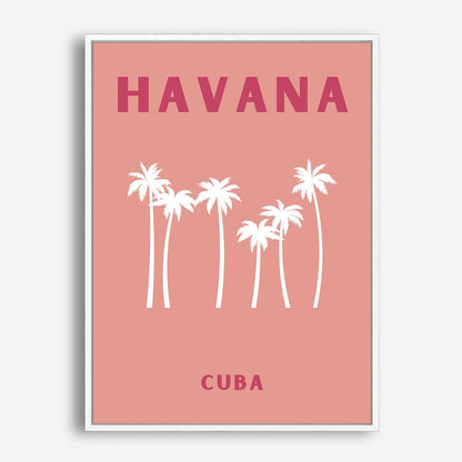 Wes Co Gallery Poster Havana Cuba Colorful Travel 5 x 7" Home Goods - Travel Illustrations Edge to edge Art Print