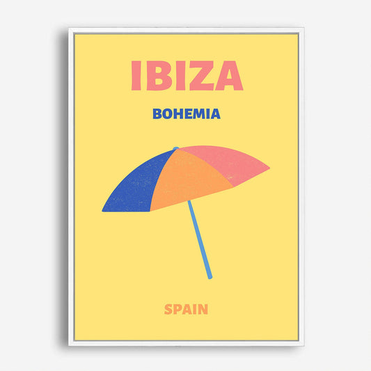 Wes Co Gallery Poster Ibiza Bohemia Yellow Spain Colorful Travel 5 x 7" Home Goods - Travel Illustrations Edge to edge Art Print