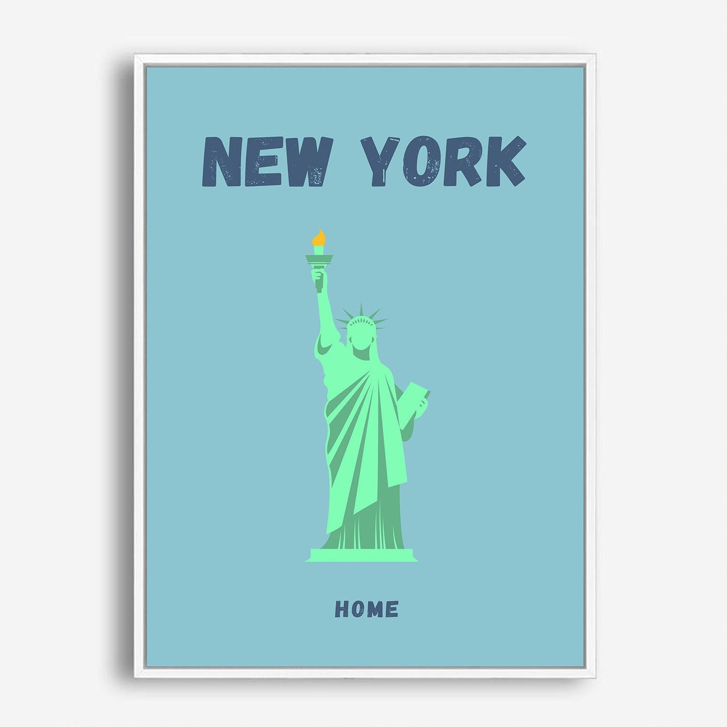 Wes Co Gallery Poster New York Colorful Travel 5 x 7" Home Goods - Travel Illustrations Edge to edge Art Print