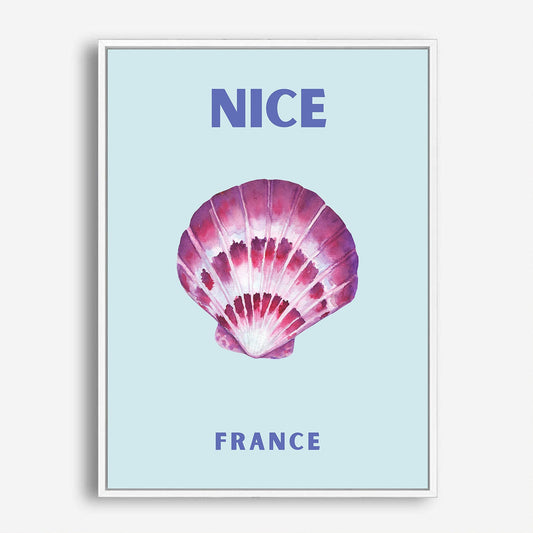 Wes Co Gallery Poster Nice France Colorful Travel 5 x 7" Home Goods - Travel Illustrations Edge to edge Art Print