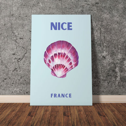 Wes Co Gallery Poster Nice France Colorful Travel 11 x 17" Home Goods - Travel Illustrations Edge to edge Art Print