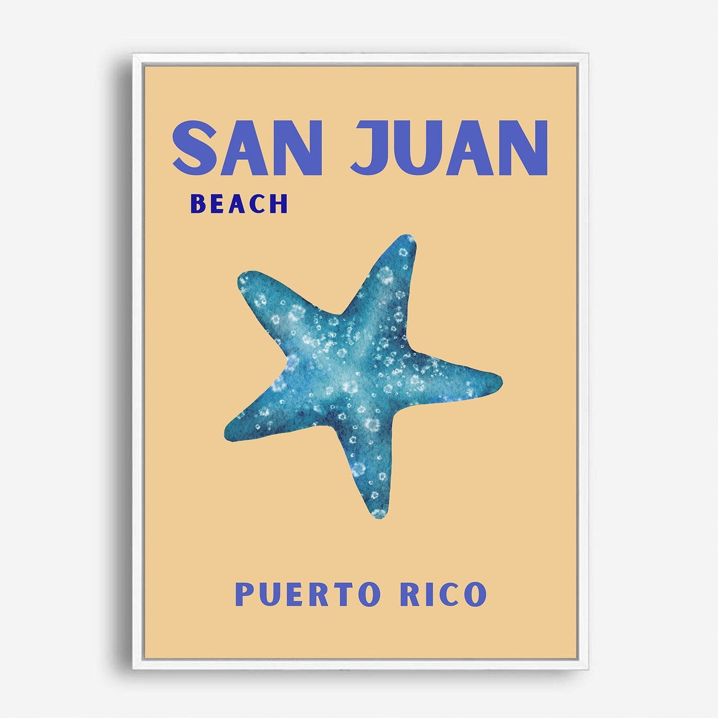 Wes Co Gallery Poster San Juan Puerto Rico Colorful Travel 5 x 7" Home Goods - Travel Illustrations Edge to edge Art Print