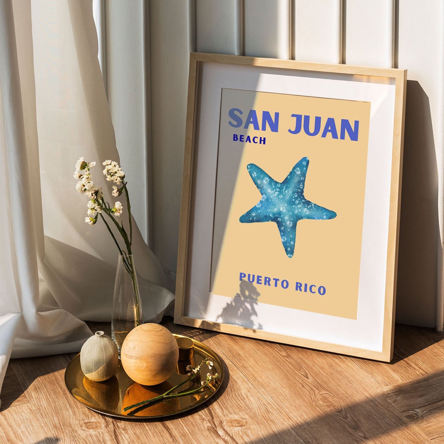 Wes Co Gallery Poster San Juan Puerto Rico Colorful Travel 5 x 7" Home Goods - Travel Illustrations Edge to edge Art Print