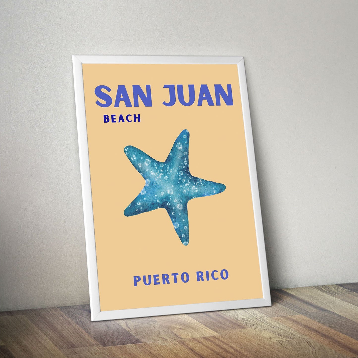 Wes Co Gallery Poster San Juan Puerto Rico Colorful Travel 16 x 20" Home Goods - Travel Illustrations Edge to edge Art Print