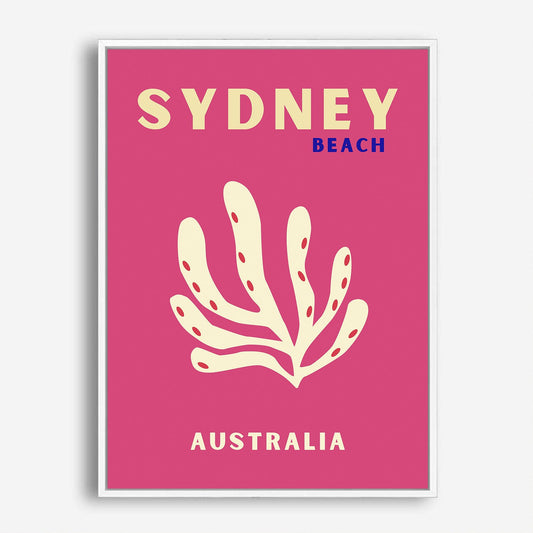 Wes Co Gallery Poster Sydney Beach Australia Colorful Travel 5 x 7" Home Goods - Travel Illustrations Edge to edge Art Print