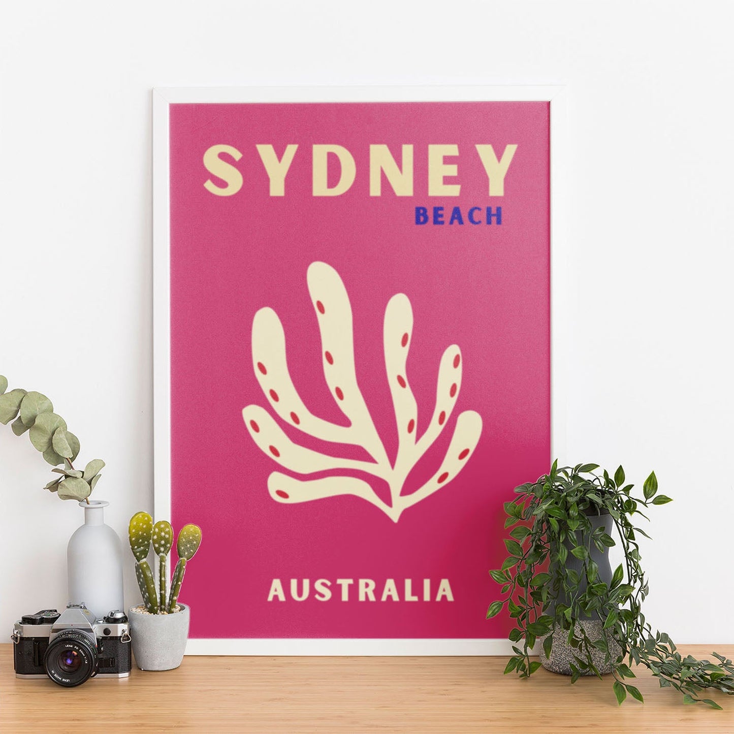 Wes Co Gallery Poster Sydney Beach Australia Colorful Travel 12 x 16" Home Goods - Travel Illustrations Edge to edge Art Print