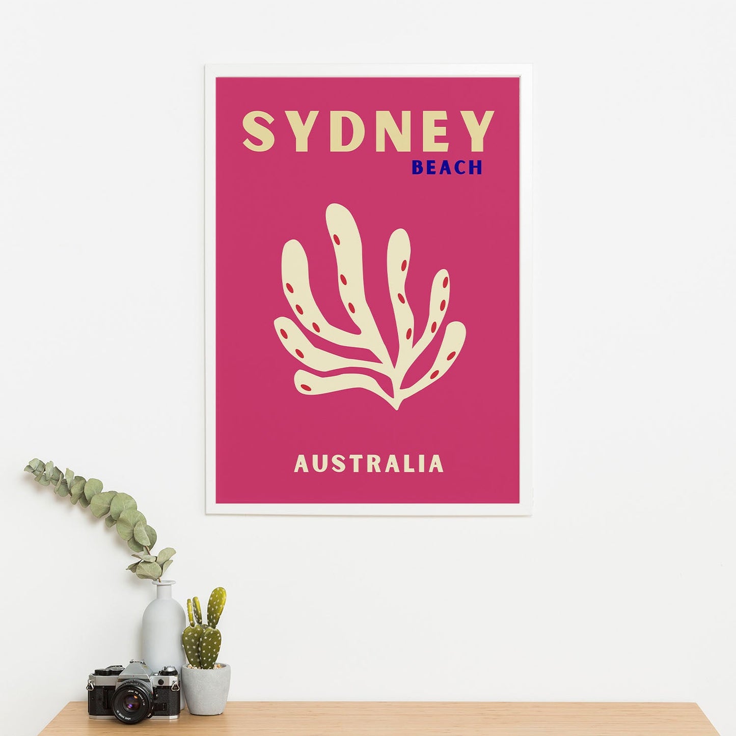 Wes Co Gallery Poster Sydney Beach Australia Colorful Travel 16 x 20" Home Goods - Travel Illustrations Edge to edge Art Print